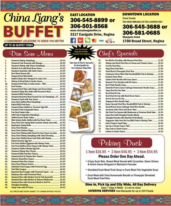 Downtown | China Liang's Buffet | Chinese Buffet and Restaurant | Sushi